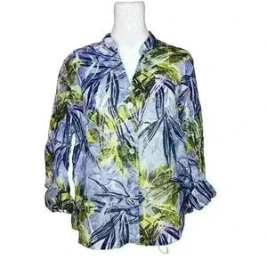 Lara Lane petite women's button down blouse size 14P